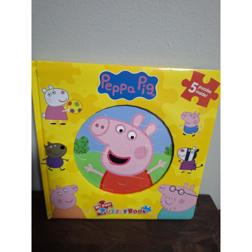 Peppa Pig My First Puzzle Book Complete 5 Puzzles Included Board Book Kids